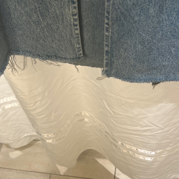 Not available PTLC women’s Front Slit Denim Maxi Skirt - Picture 1 of 7